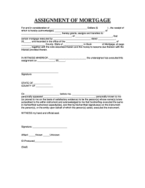 Assignment of Mortgage
