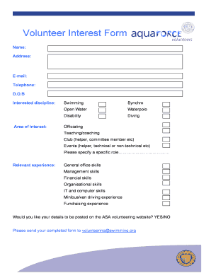 Volunteer Interest Form