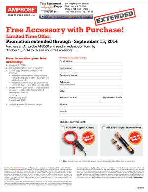 Amprobe AT-3500 Gift with Purchase Promotion