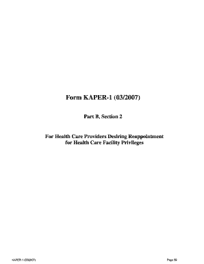 Kentucky Health Care Provider Recredentialing Form