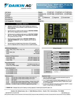 Wiring Adapter PCB Installation Form