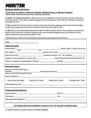 Patient Referral Form