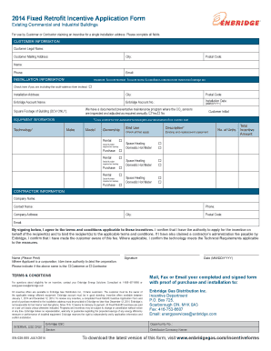 2014 Fixed Retrofit Incentive Application Form