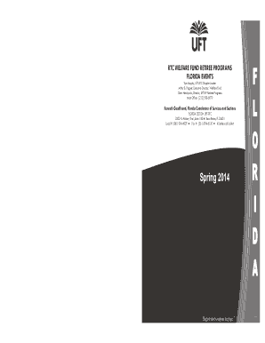 UFT-RTC Florida Retiree Programs Registration