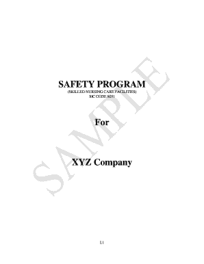 Safety Program for Skilled Nursing Care Facilities