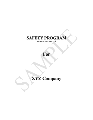 Hotel Safety Program Policy