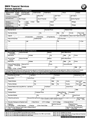 Finance contracts - finance application form