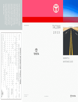 Toyota Tacoma Owner Information Change Form