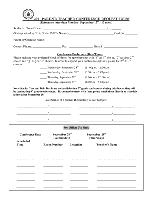 Parent teacher conference forms pdf - Parent teacher conference request form - Seabury Hall - seaburyhall