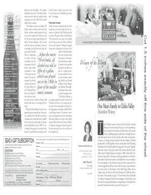 Wine Club Subscription Form