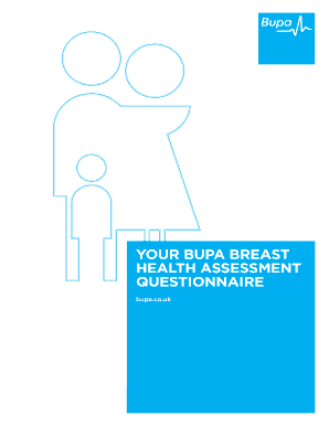Bupa Breast Health Assessment Questionnaire