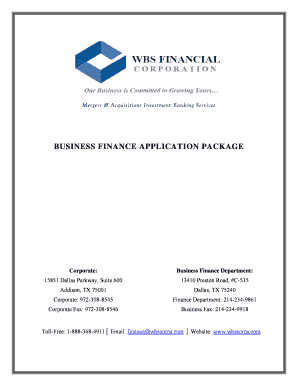 Business Loan Application