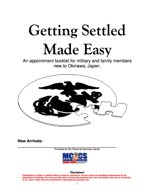 Military Newcomers Orientation Booklet