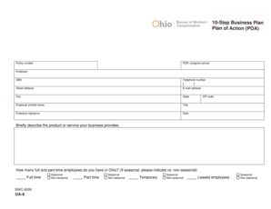 Ohio 10-Step Business Plan for Action
