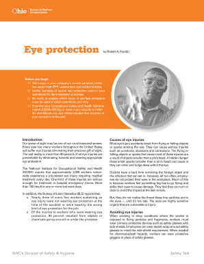 Eye Protection Safety Guide
