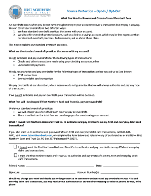 Bounce Protection Opt-In/Out Form