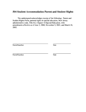 504 Student Accommodation Parent and Student Rights