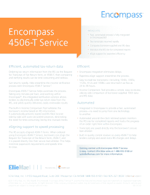 Encompass 4506-T Service