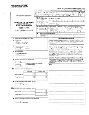 Survey of Income and Program Participation