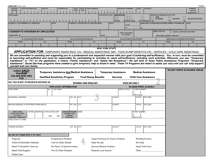 New York State Application for Temporary Assistance