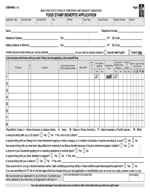 New York Food Stamp Benefits Application