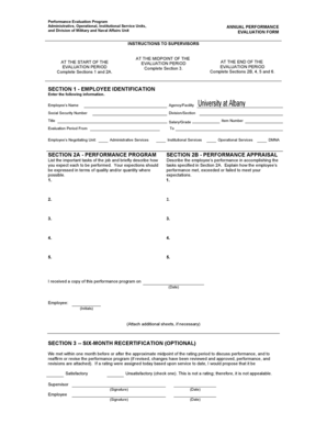 New York Performance Evaluation Form