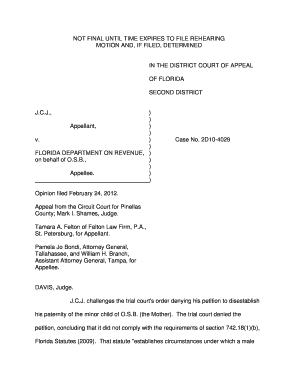 affidavit of paternity florida printable templates to fill out form 12 902 b
