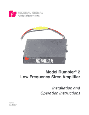 federal signal rumbler federal signal rumbler