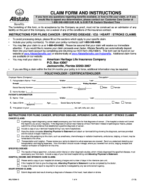 Allstate Benefits Claim Form