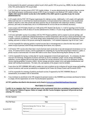 NYC Vaccine Recipient Agreement