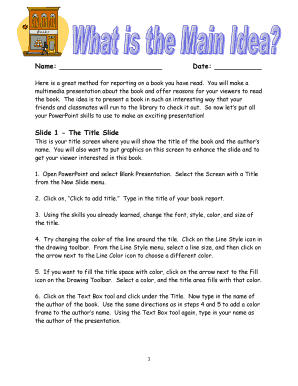 Book Report Presentation Template