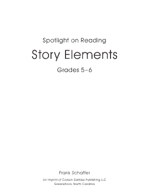 Story Elements Workbook