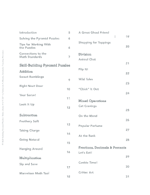 Math Pyramid Puzzles Workbook