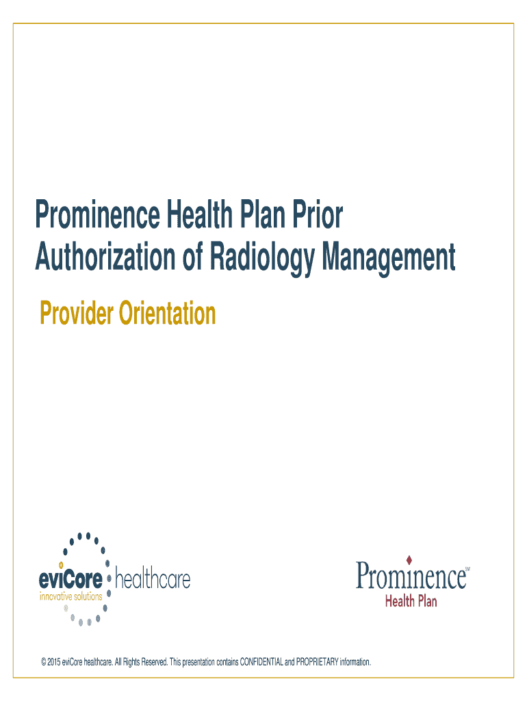 Fillable Online Prior Authorization of Cardiology Services eviCore