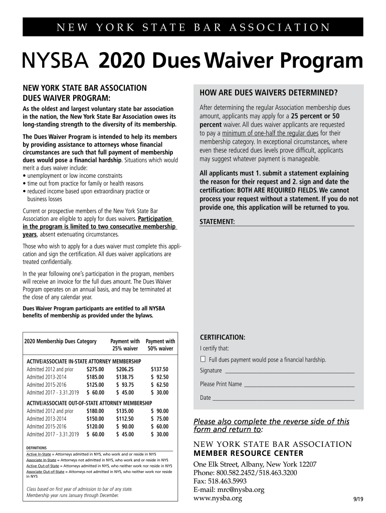 dues waiver Preview on Page 1