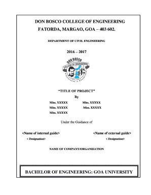 Project - Department of Civil Engineering - Don Bosco college ...