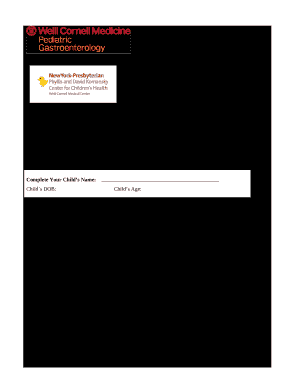 Pediatric Gastroenterology and NutritionWeill Cornell Medicine