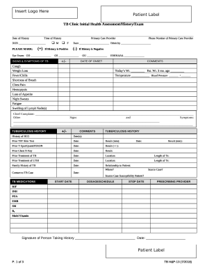 Patient intake form - Jasmer Health