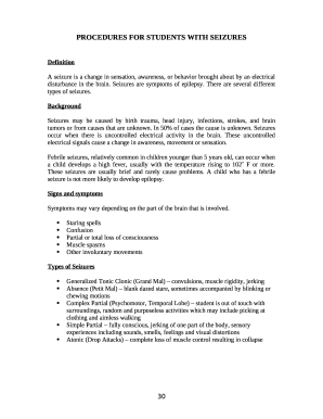 Procedures for Students with Seizures - Broward Schools