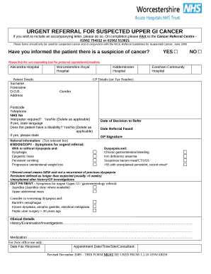 Upper gi suspected cancer referral form - West Suffolk Clinical ...