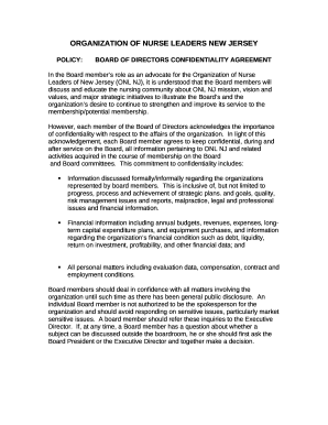 ORGANIZATION OF NURSE EXECUTIVES/NEW JERSEY