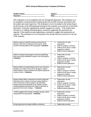Mid year evaluation - University of Wyoming