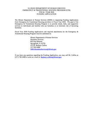 Transitional housing program template