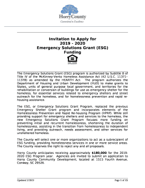 EMERGENCY SOLUTIONS GRANTS GUIDE