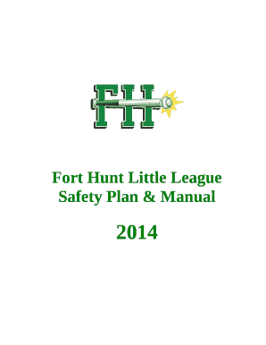 Fort Hunt Little League Safety Plan &amp; Manual