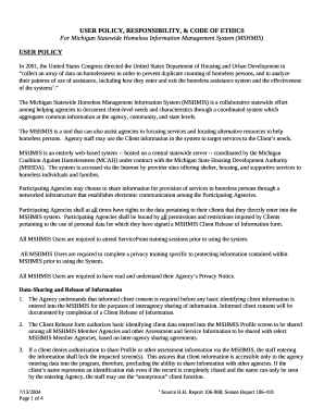 HMIS Glossary - State of Michigan