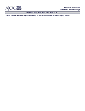 AJOG American Journal of Obstetrics &amp; Gynecology