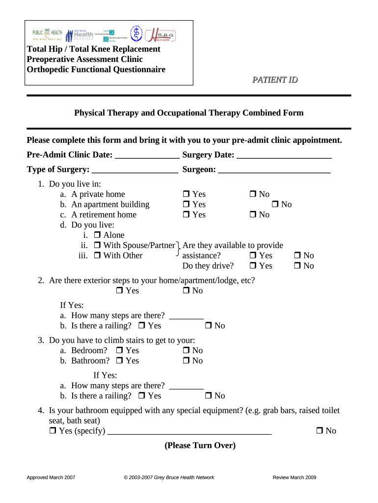 Can physical therapy before hip, knee replacement surgery Doc