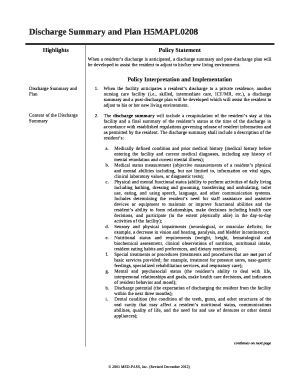 Admission, Transfer, and Discharge Ch 11; Long Term Care Ch ...