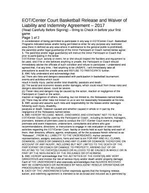 Bring Signed Waiver - EOT Basketball